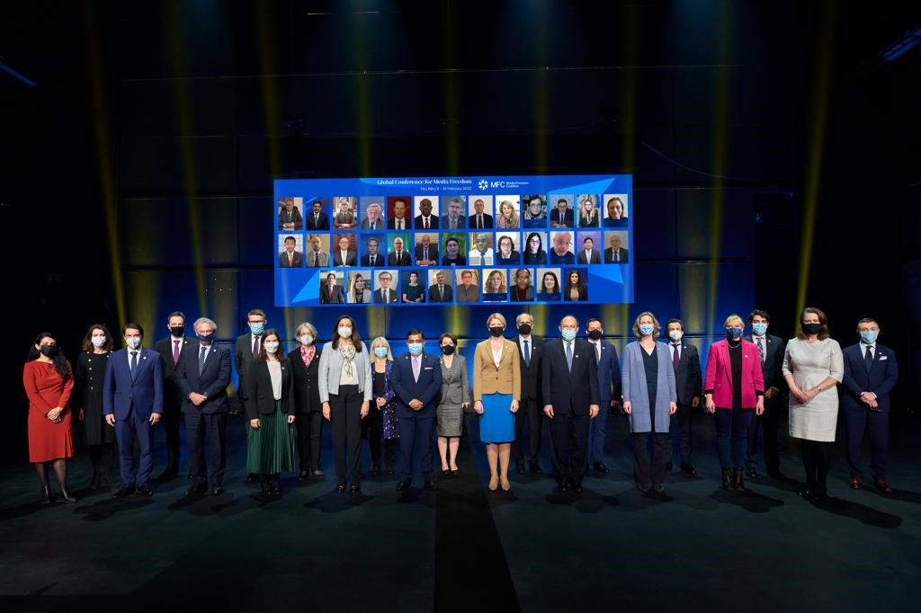 CanadaFP's tweet photo. Global Conference for Media Freedom: Joint communiqué
➡️https://t.co/SYickaweex
📷@MFAestonia @MediaFreedomC https://t.co/rzcHhAlQdu