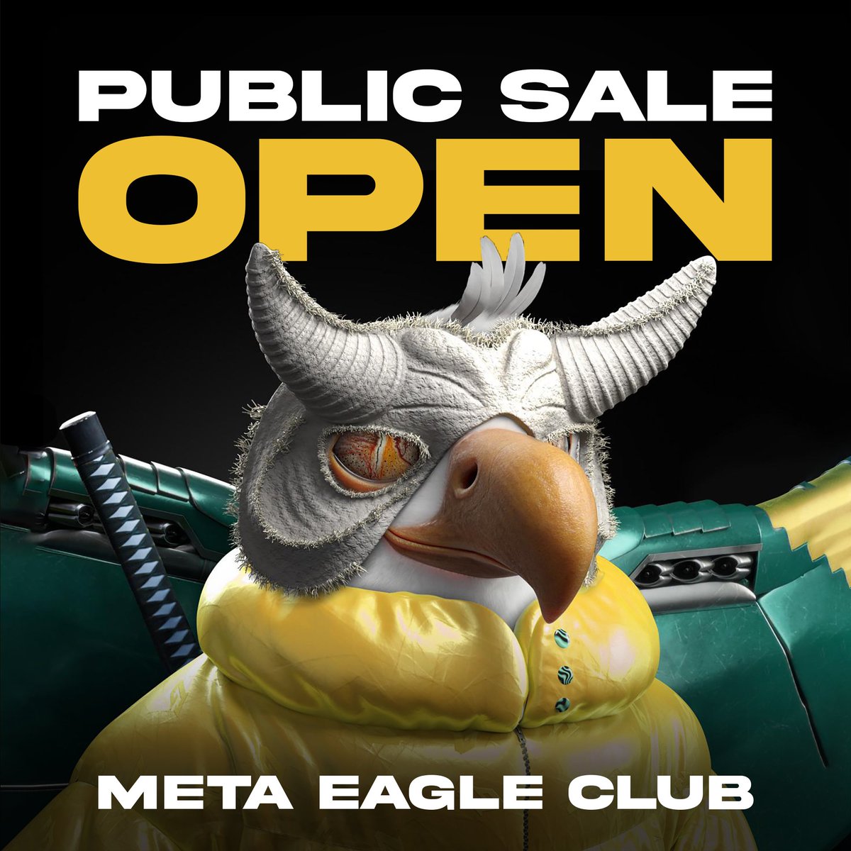 galyverse's tweet photo. PUBLIC SALE IS OPEN! OFFICIAL LINK https://t.co/qweeh3DrE5 

🚨 WATCH OUT FROM SCAMS! 🚨

LET'S GO EAGLES! 🦅 https://t.co/6z077qQr62
