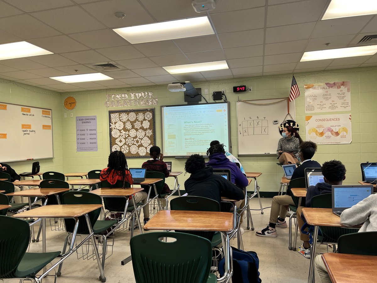 Another great day of teaching and learning at Scarborough Model Middle School.