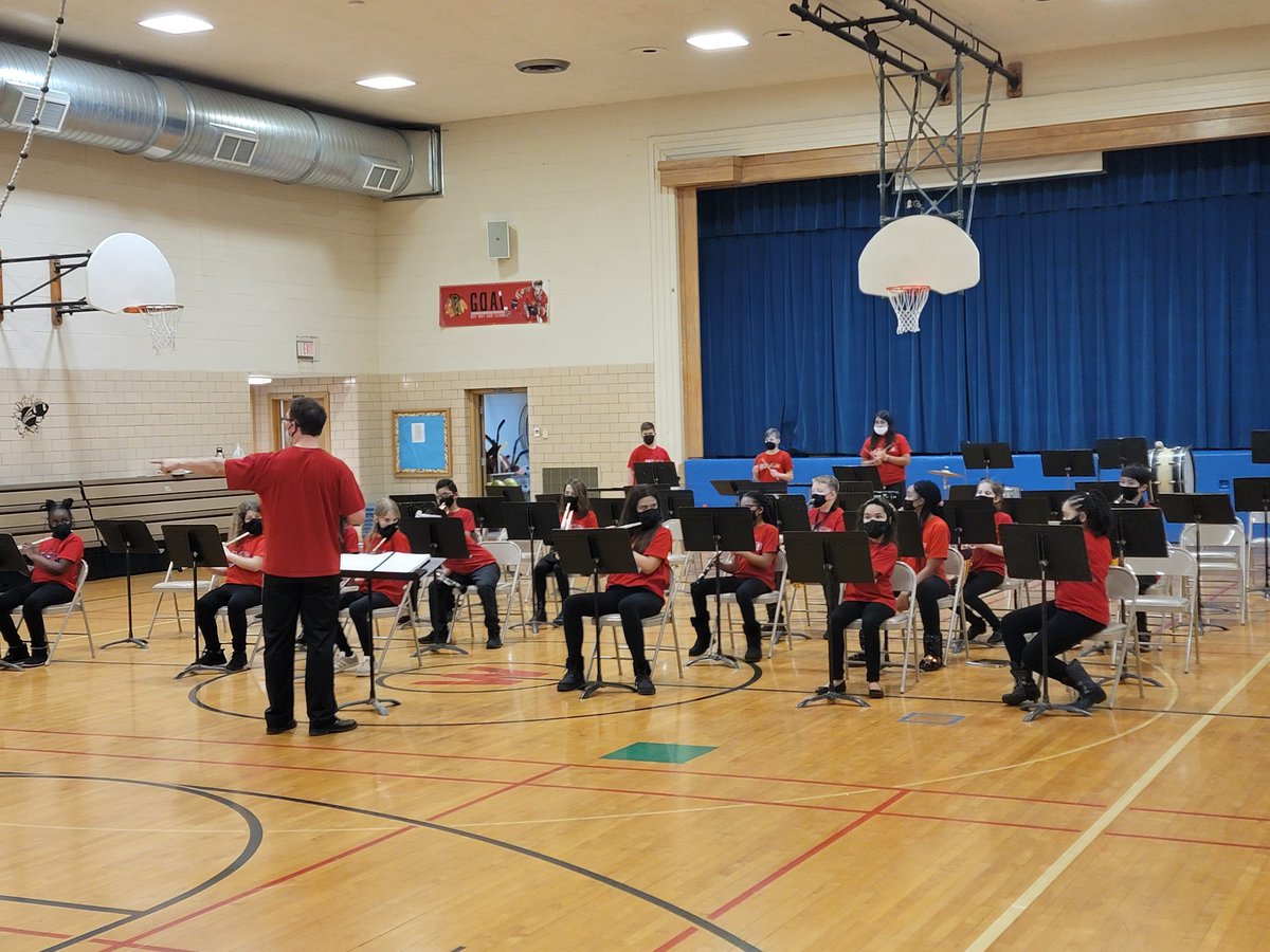 WISBarrett's tweet photo. Cadet band getting warmed up WIS. https://t.co/iDUf7NBcFh