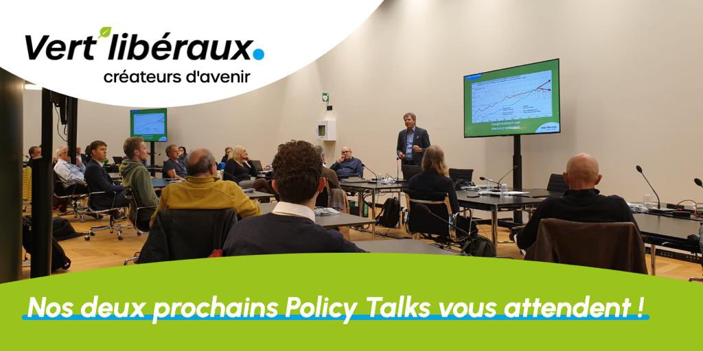 Après deux premières éditions réussies, les Vert’libéraux vous convient à leurs deux prochains #Policytalk. Au menu: politiques environnementales dans nos villes (avec <a href="/mauro_moruzzi/">Mauro Moruzzi</a> ) et relations Suisse-#UE (avec <a href="/RolaFir/">Roland Fischer</a>). Intéressé-e ? C'est par ici 👉🏻bit.ly/34Mw6dO