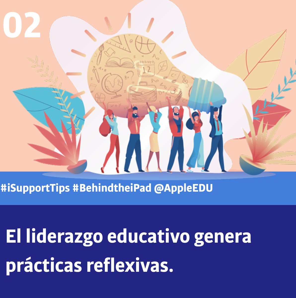DiegoCamposBCN's tweet photo. El liderazgo educativo genera prácticas reflexivas.
#iSupportTips #BehindtheiPad @AppleEDU #claustrovirtual @LaMirandaSchool https://t.co/OggOZ6CrAS
