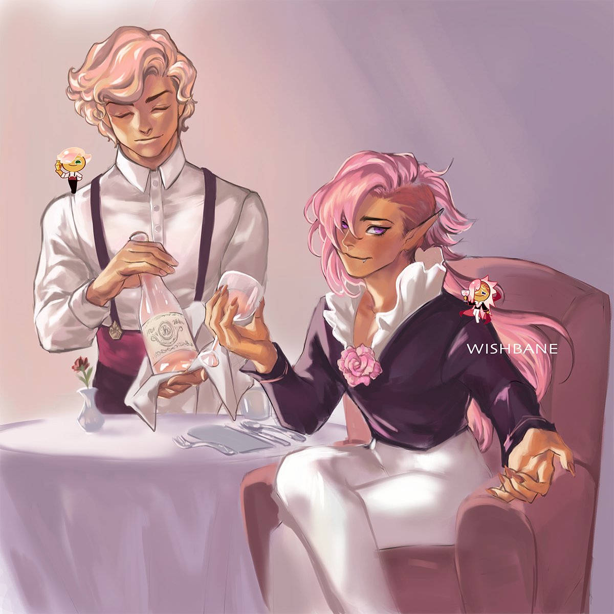 sparkling rosé 🍷🦇 #cookierun #cookierunkingdom