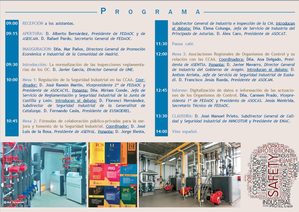 ASOCACYL's tweet photo. Cita con la III Jornada Nacional de Seguridad Industrial: 21 de abril de 2022 https://t.co/oKSEruanWl