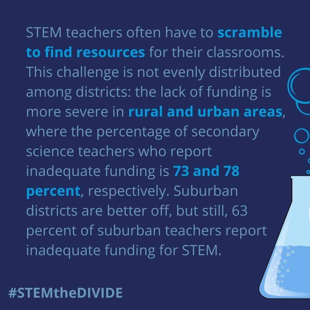 STEMEdInnovator's tweet photo. Unfortunately, this is the ugly truth for most teachers and STEM teachers in rural and urban school system. Educators shouldn't have to scramble to find resources, their job is hard enough! 

Have you been faced with this issue? Tweet us about it.

#STEMtheDIVIDE https://t.co/FuyiXaenZQ