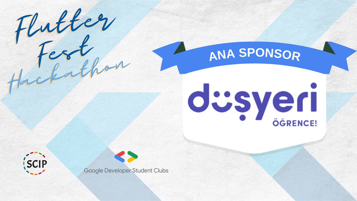 Flutter Hackathon'unda bizlere destek veren Ana Sponsorumuz karşınızda🥳

<a href="/dusyeri/">Düşyeri</a> bize Ana Sponsor olduğu için teşekkür ederiz🤩

Flutter ile ilgileniyorsan veya güzel fikirlerim var diyorsan Hackathon'a sen de katıl🚀

Ayrıntılı bilgi için:
🔗 flutterfestivali.com