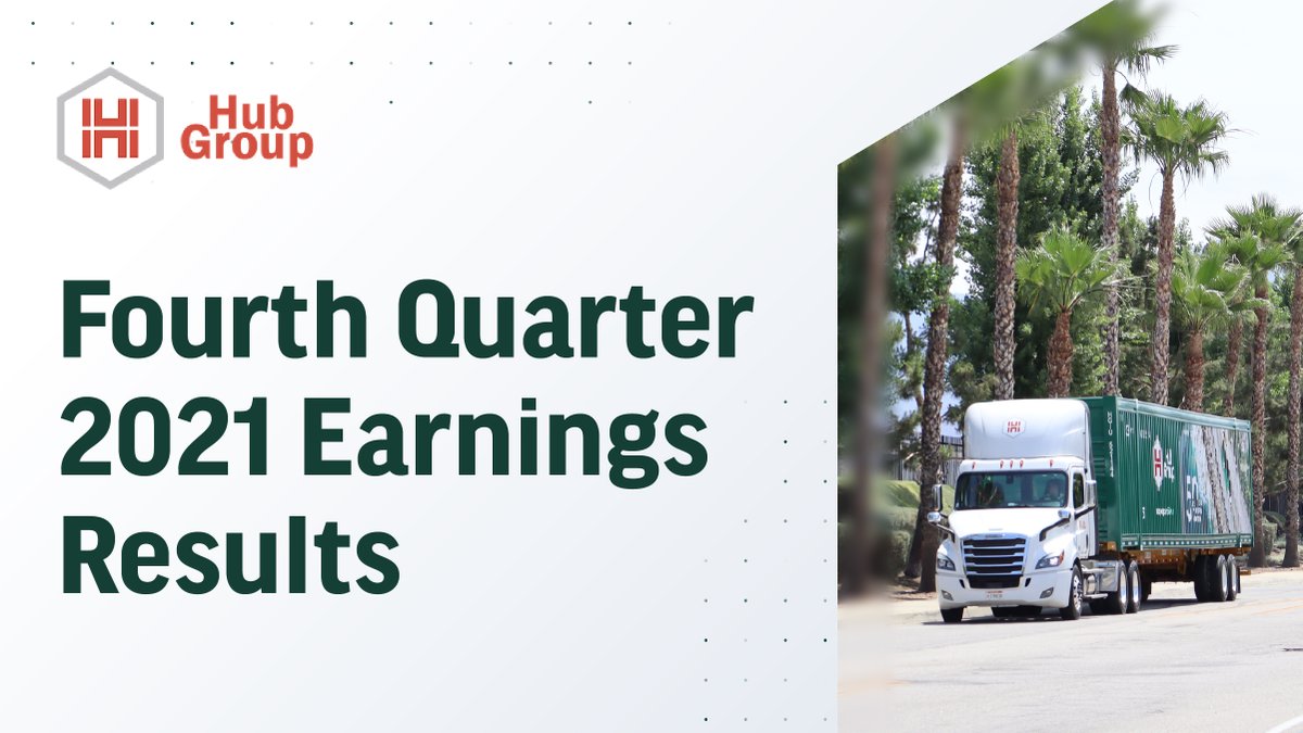 Strong market conditions, combined with providing premier supply chain solutions for our customers, led to record quarterly revenue of $1.3 billion, up 32% as compared to Q4 2020; and our full-year revenue grew 21% to a record $4.2 billion. 

bit.ly/3sqHMes #HubGroup50