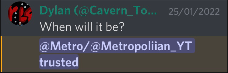 metropoliian's tweet photo. Proof im trusted https://t.co/cL5ffAq6yx