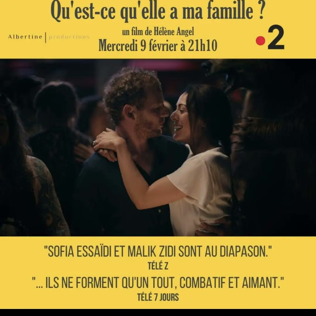 MagBoulet's tweet photo. Ce soir sur France 2 ! Magnifique fiction réalisée par Hélène Angel, mise en lumière par @pierre_baboin avec Sofia Essaidi et @malik_zidi_ @benjaminsiksou d'après le livre de @mo_fogiel @francetv https://t.co/7Y2swP9Se5