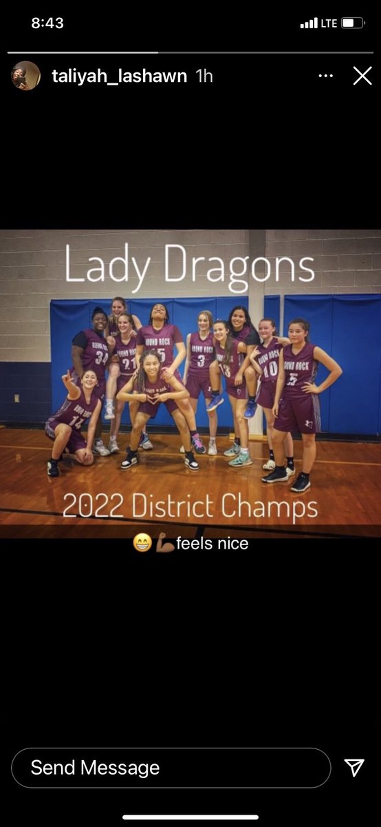 Big shout out to my little sister Taliyah (#34) and the freshman Lady Dragons, they only lost one game all season and it was in overtime! Way to set the district on fire 🔥 💪🏾💪🏾💪🏾💯💯💯
<a href="/RoundRockFB/">Round Rock Football</a> 
<a href="/RoundRockWBB/">RoundRockWBB</a>
<a href="/RRWBBboosters/">Round Rock High School Women’s Basketball 🏀</a> 
<a href="/FlxAtx/">FLX ATX</a>