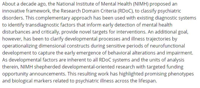 A nice retrospective commentary by <a href="/Auerbach_Lab_CU/">Auerbach Lab at Columbia</a> discussing the past and future integration of the #RDoC framework with developmentally focused research; doi.org/10.1111/jcpp.1… <a href="/TheJCPP/">Journal of Child Psychology and Psychiatry</a> #MentalHealth
