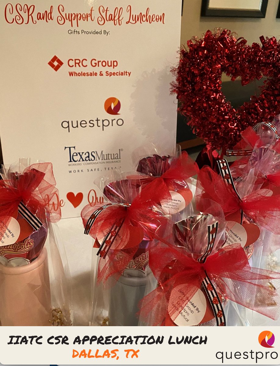 Questpro_'s tweet photo. #ThankYou to Independent Insurance Agents of Tarrant County - IIATC for hosting a wonderful CSR and Support Staff appreciation luncheon yesterday. Questpro is proud to be a sponsor for this event! @iiatc
#Questpro #IIATC #Appreciation
#CSR #SupportStaff #HeartTheme #DallasTX https://t.co/HvNdHK5fzQ