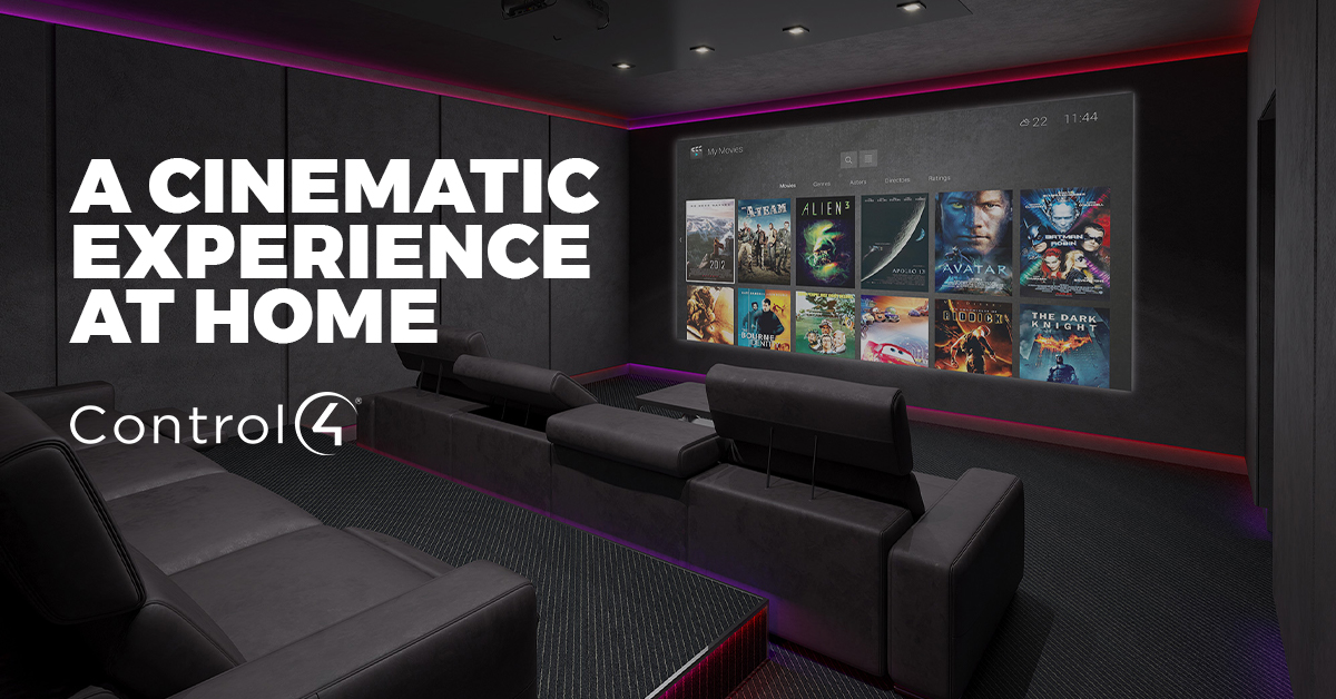 Control4's tweet photo. Is your in-home entertainment locked down for this weekend? Read our tips to take your media room to the next level: https://t.co/4erUIuwE6w https://t.co/WQyxlhcljk