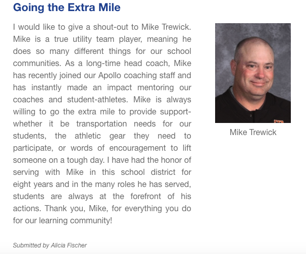 Shout out to <a href="/CoachTrewick/">Mike Trewick</a> and all he does for our kids and the district! We know it's been difficult for him to add the Apollo red and blue to his wardrobe but we appreciate all you do!

#EagleNation🏀🦅