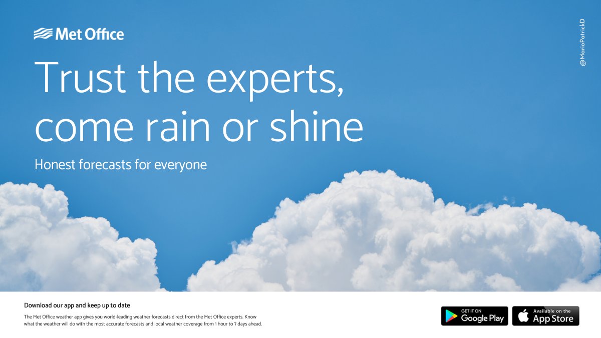 MarioPatrickD's tweet image. One Minute Brief of the Day: Create posters to help 
@metoffice combat exaggerated weather stories. #TrustedForecasts 
@OneMinuteBriefs