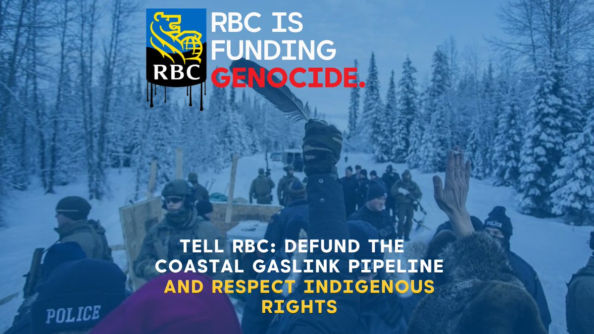 .@RBC is financing violence against @Gidimten Indigenous land defenders to build a fracked gas pipeline without consent. We are proud to stand with 155+ global organizations representing millions of people telling banks to #DefundCGL. Read the letter: stand.earth/150-organizati…
