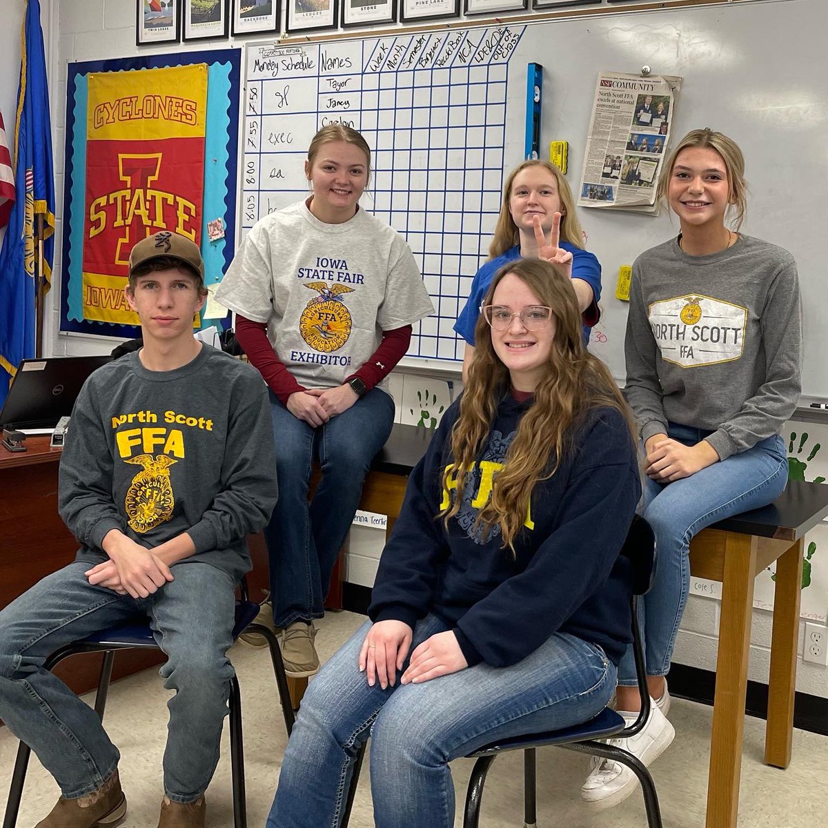 5 of our amazing student leaders were approved to receive <a href="/iowaffa/">Iowa FFA Association</a>’s highest honor, the Iowa FFA State Degree! Help us congratulate our students on their achievements!