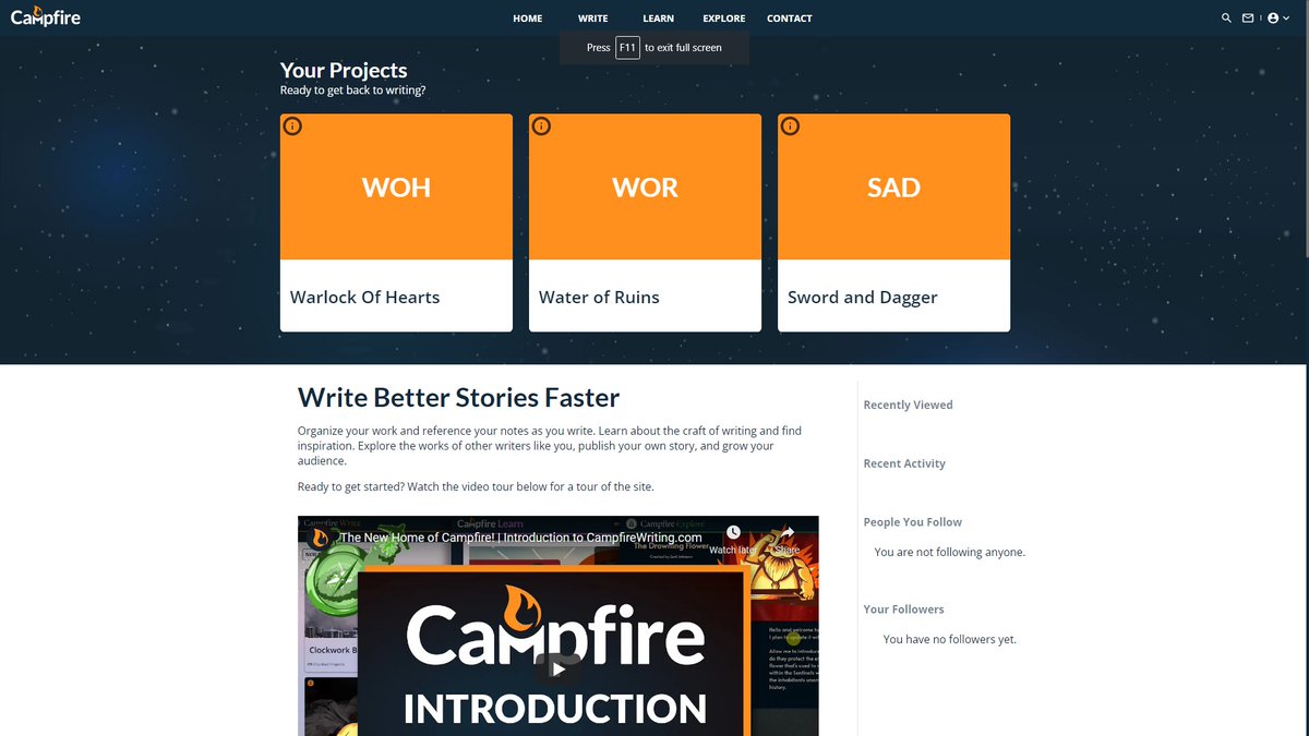 Katelynnk_Novak's tweet photo. Having fun checking out Campfire I end up making three projects lol 😅 #oops  #writersproblems https://t.co/mSOsl5w7g3