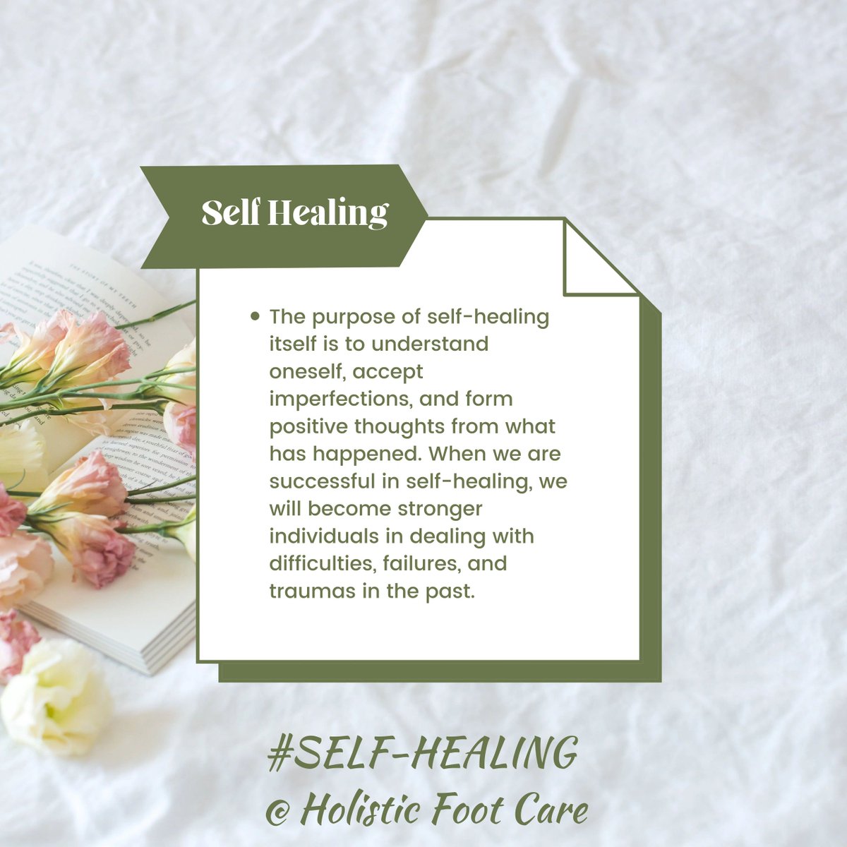 HolisticFoot's tweet photo. WELLNESS WEDNESDAY --
Don't forget to take some time for you today... and every day that follows after today 💚 https://t.co/L0iwh2ltqk