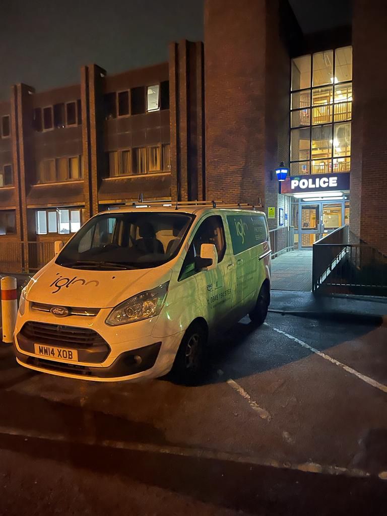 igloo_group's tweet photo. Ongoing project for West Mercia Police at Telford Malinsgate Station. As it’s a functioning station with public access, work is being completed out of hours so that the station can remain fully operational throughout the day! https://t.co/hUp523tS7X