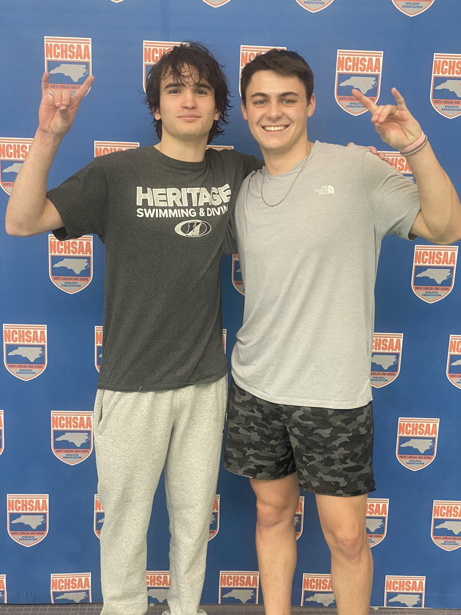Aidan places 16th at the NCHSAA 4A State Diving Championship!  Former HHS famed swimmer/diver TRoy supports his teammate!  Go Huskies!