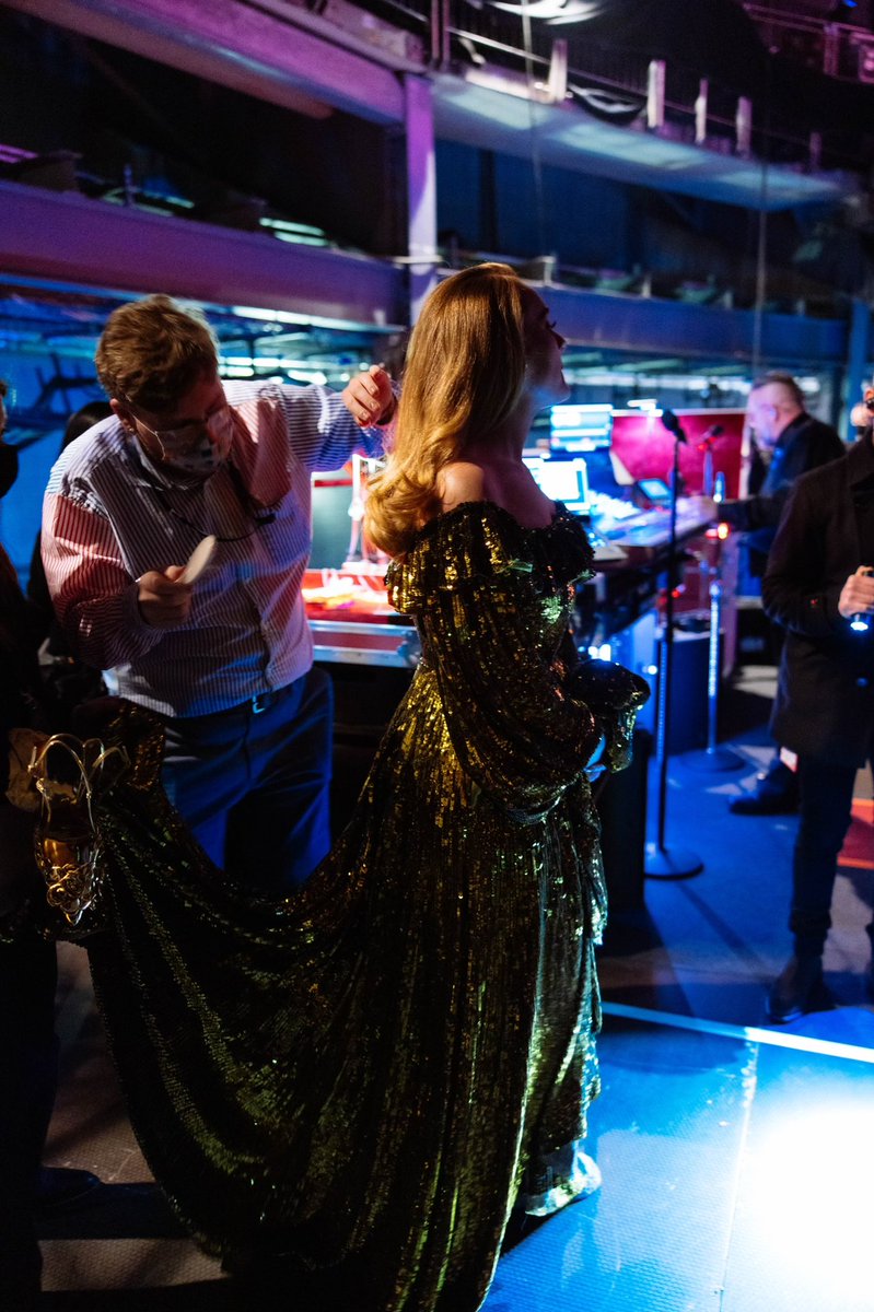 Adele's tweet photo. What a night! Thank you @BRITs, thank you Sally and Tom for being so accommodating. Thank you to everyone who was there in the crowd, you were so loud and loving! Congratulations to all the other winners and nominees, keep on smashing it! 🇬🇧 ✨ https://t.co/8jDoF0DJ6E