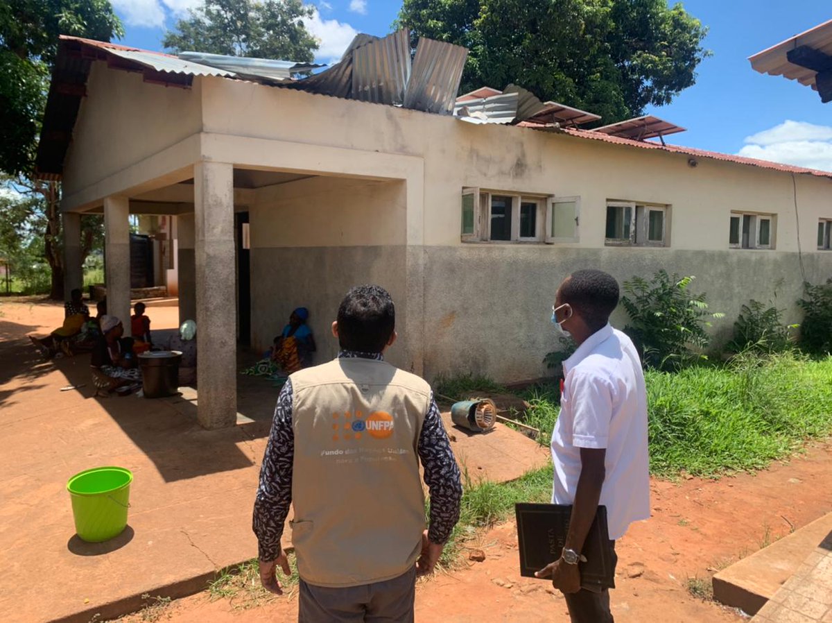 UNFPA's tweet photo. “We helped a mother give birth while the wind tore away the roof,” says Filomena, a nurse in #Mozambique.
 
In the aftermath of #TropicalStormAna, @UNFPA has shipped tents &amp; supplies to restore life-saving maternal health services in the wake of the disaster.

#InvestInHumanity https://t.co/BuTAGom2GQ