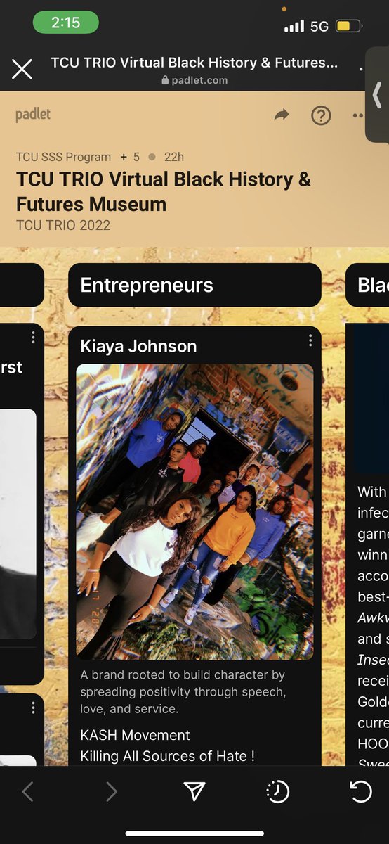 Click the link to check out how we were are being highlighted for Black History Month. Shop the brand while you’re at it! ✨#kashmovement 
padlet.com/ssstcu/hcggtbt…