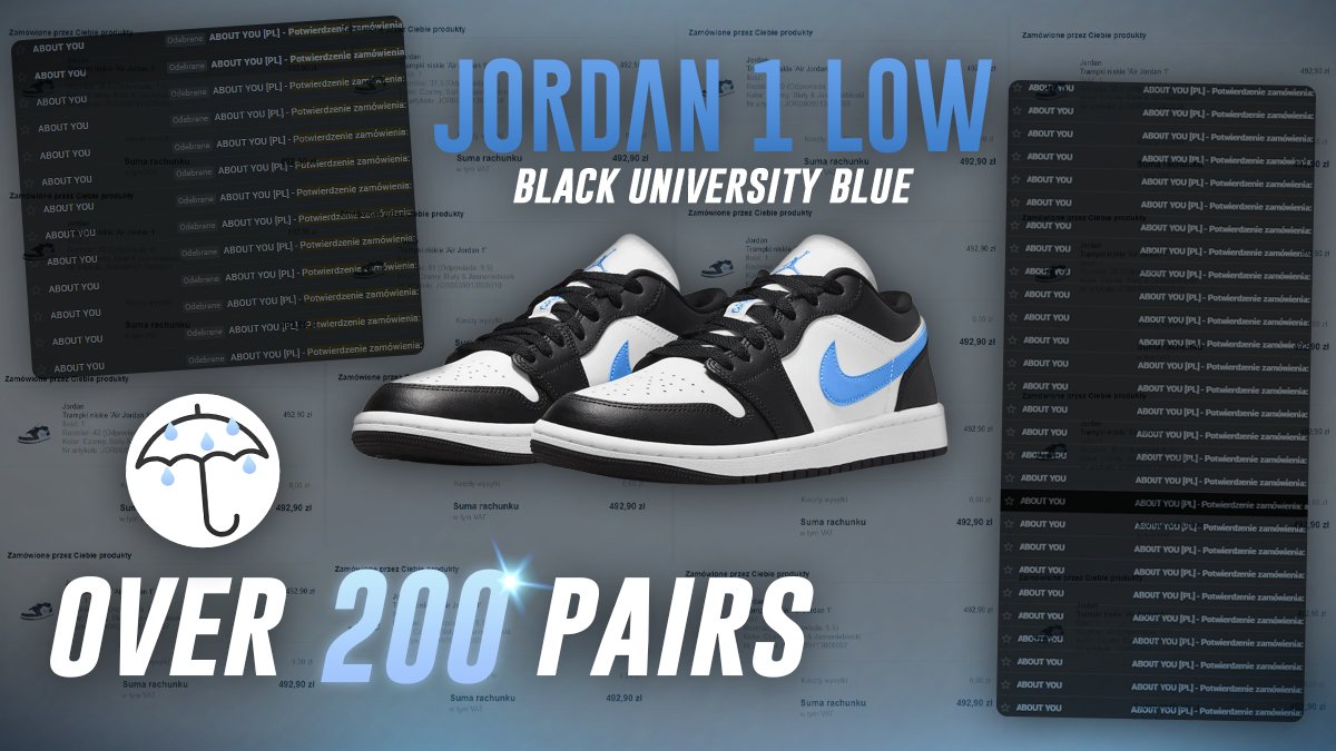 UmbrellaBajzel's tweet photo. On our first initial drop, with only 6 users running, we managed to cop over 200 pairs! https://t.co/dCqqbgDrSN