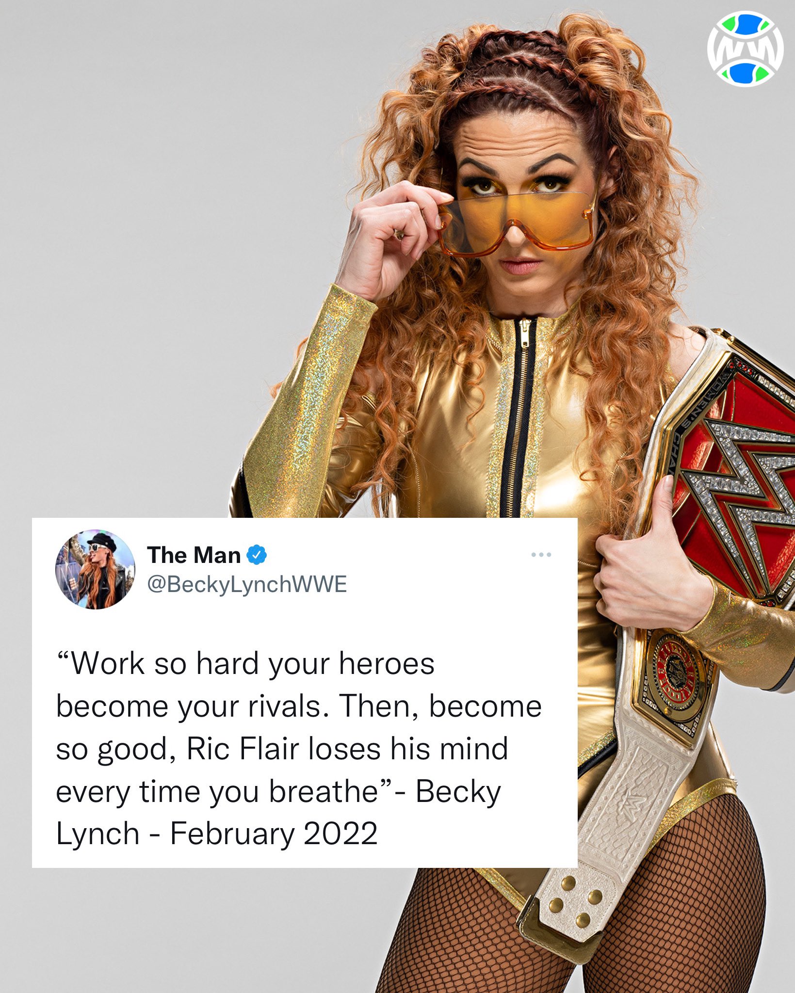 WrestlingWorldCC on X: Becky Lynch responds to Ric Flair https