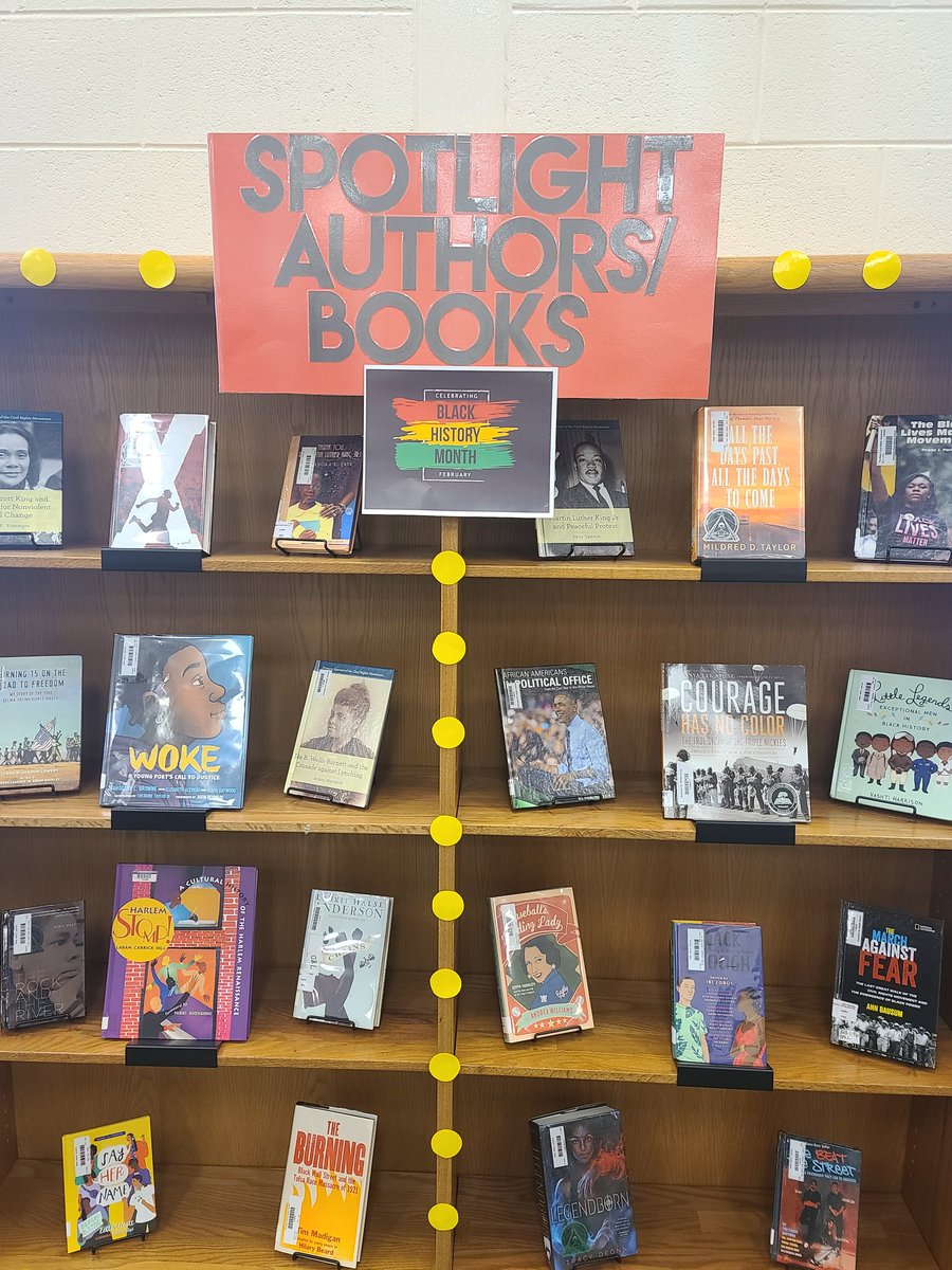 RRMSread's tweet photo. Celebrating Black History Month with two new displays. #Blackhistorymonth2022 #histagram #checkoutbooks #authors @RehobothRoad https://t.co/4vlTJA3Hc8