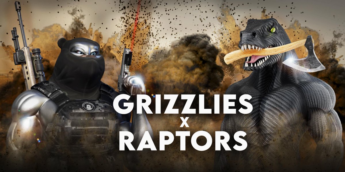 RogueRaptorsNFT's tweet photo. 🎁 RAPTOR + GRIZZLIES NFT GIVEAWAY 🎁

We’re giving away 5 GLU NFTs that can be used to build the Hunter bear shown below!

To enter just do 2 things:

✅ Follow @RogueRaptorsNFT and @GrizzlyLiftingU 
✅ Like and Retweet this post!

You have 48 hours, good luck! ⏳ https://t.co/rjPLF3GYqA