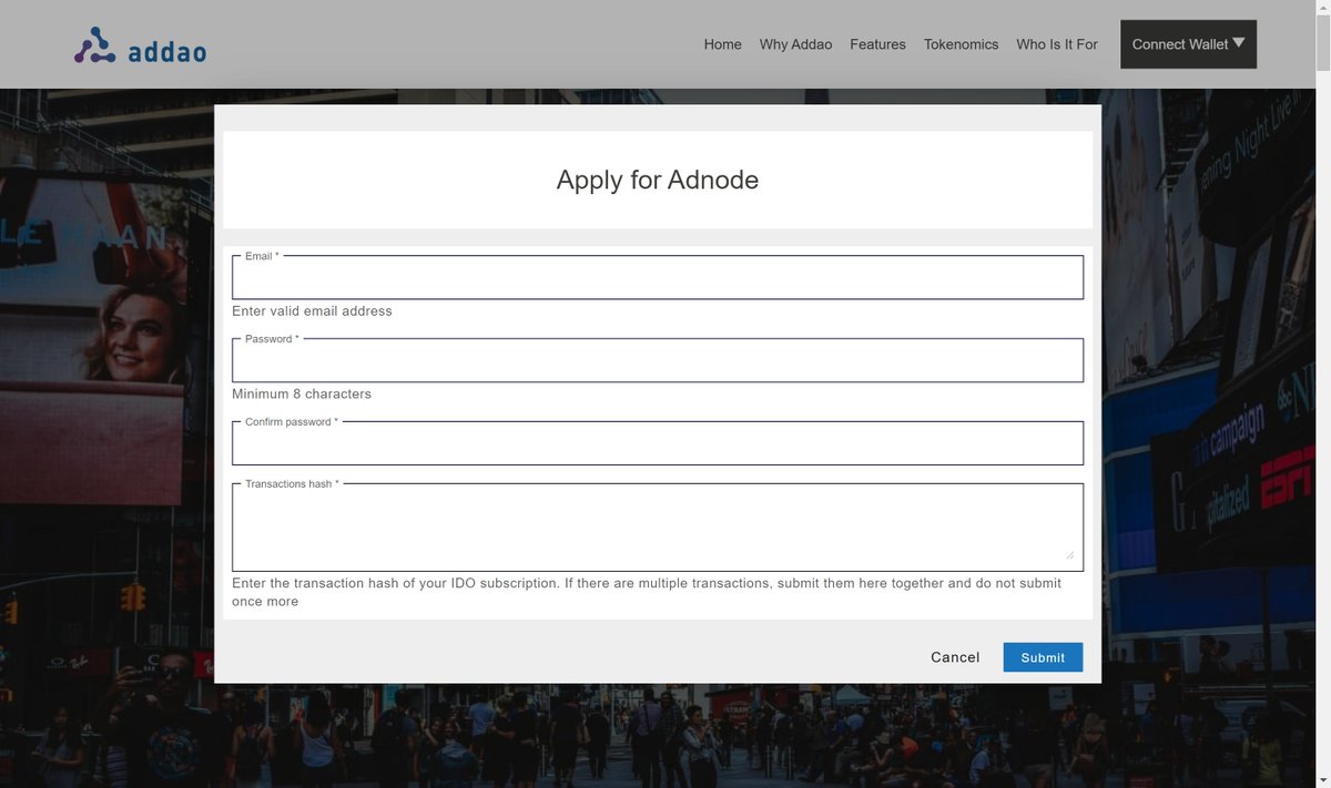 ADDA_Token's tweet photo. Dear global users, the Adnode confirms channel is openning. 🎉🎉🎉
Please connect your wallet and submit the form. https://t.co/LF4GHEMMkg