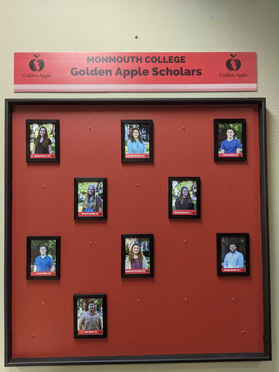 We are happy to recognize the growing number of Golden Apple Scholars attending <a href="/MonmouthCollege/">Monmouth College</a>. #TeachGolden