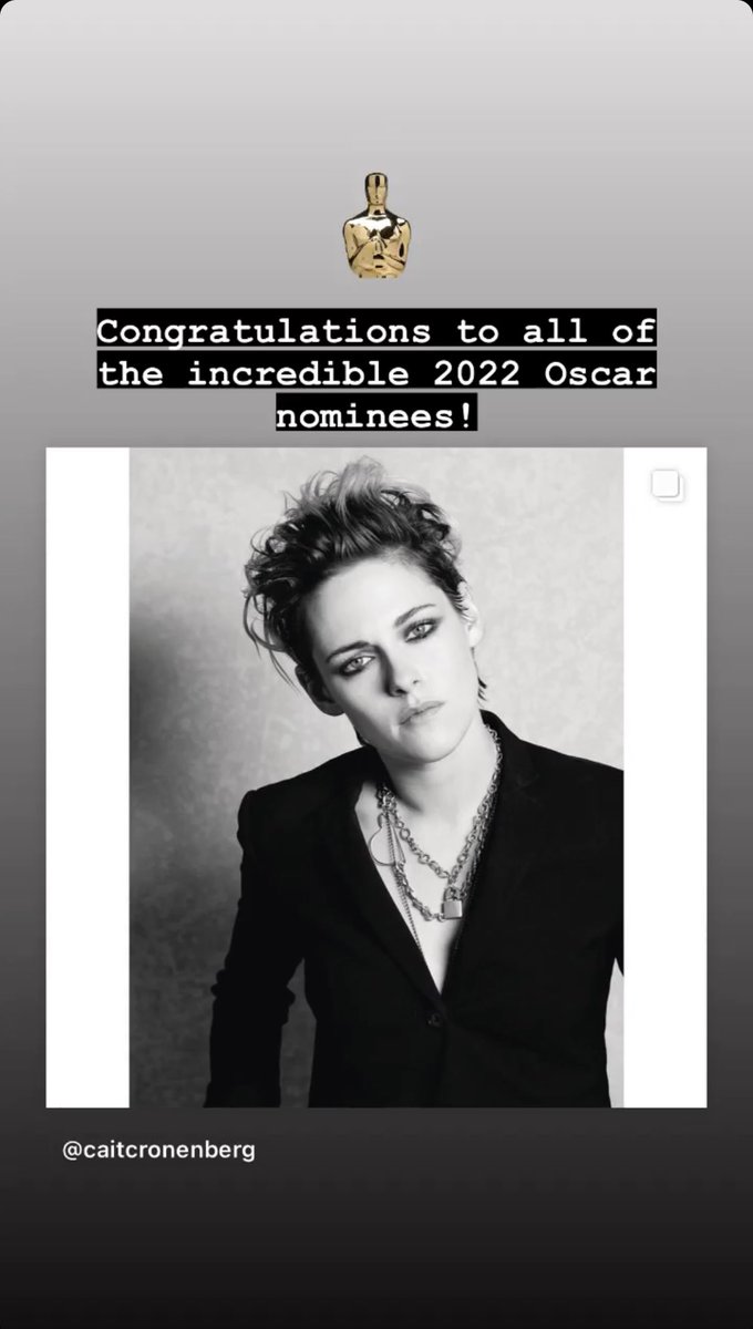 Caitlin Cronenberg congratulating Kristen and other nominees on her story
