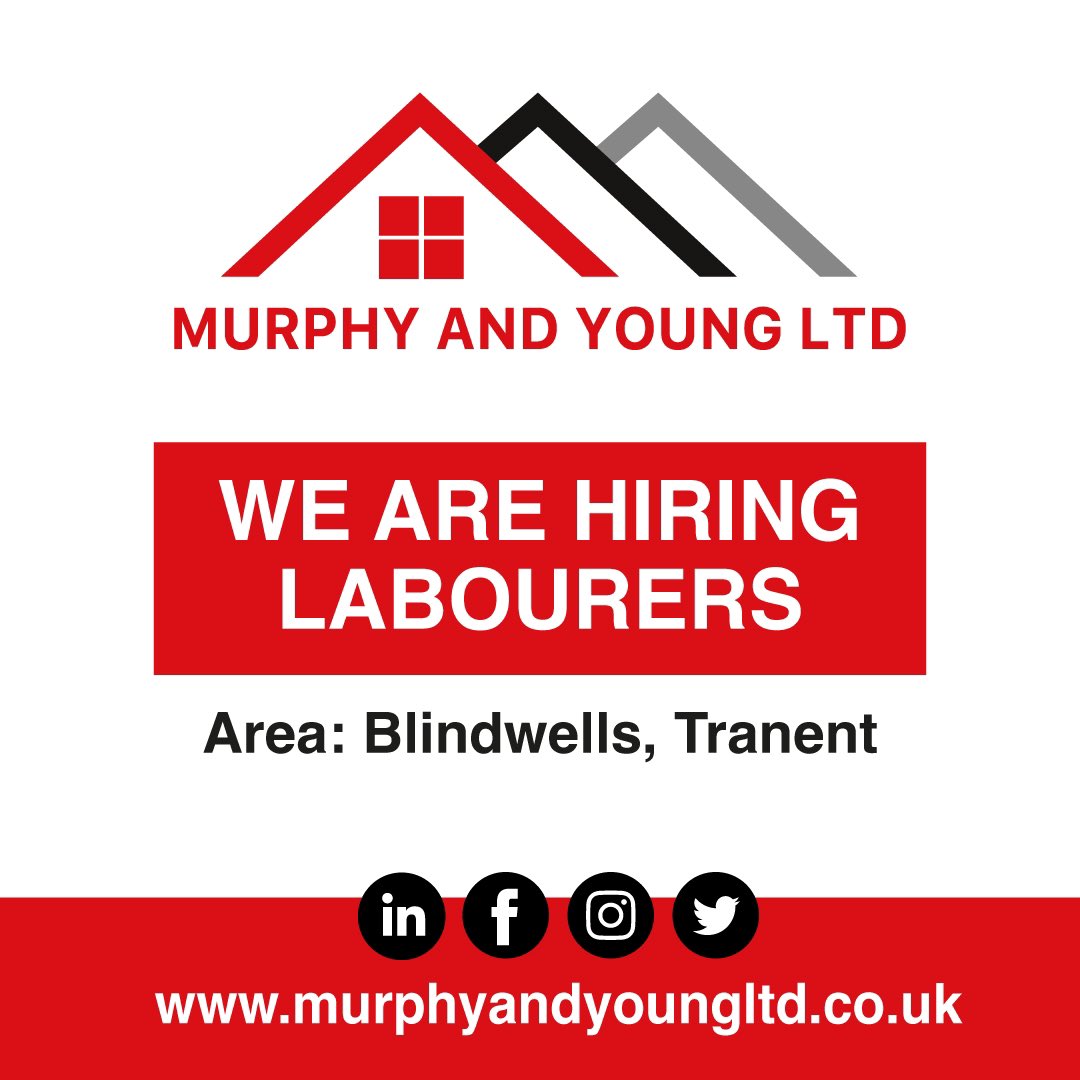 We are currently hiring labourers for a job in Blindwells, Tranent. 

Long term work.

Please phone Michael on 07593648659
Or Stuart on 07821496011

#jobsscotland