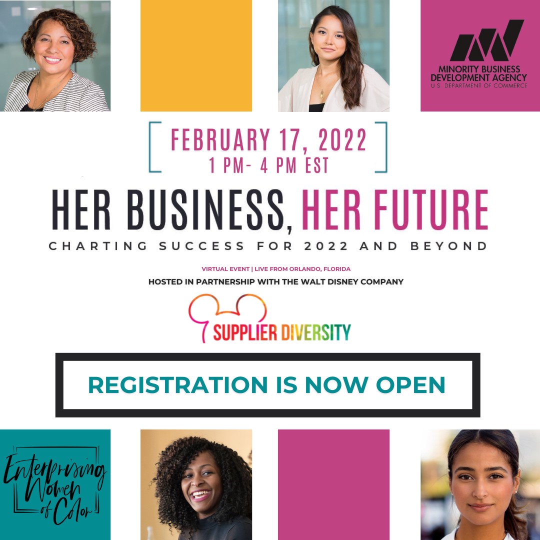 MBDA_EWOC's tweet photo. Enterprising Women of Color (EWOC)  Mark your calendar NOW. Her Business, Her Future is going to be a blockbuster EWOC virtual event. From the latest on biz certs to insider scoops Click Here to register Now:https://t.co/5nAVGQGy7j #Female Entrepreneur #BossLady. https://t.co/pxkh0bLtso