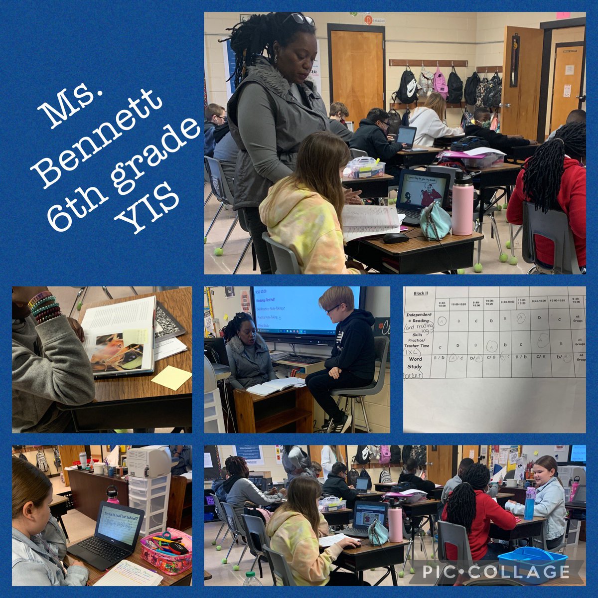 👇🏻👇🏻it is possible to have several elements of #blinaction in 1 lesson. ✅student agency ✅ conferencing on progress ✅ video instruction ✅ @CanvasLMS organized digital content ✅ peer quizzing ✅independent reading. Ms. Bennett is the real deal! 🙌🏼@York1Learns @York1Schools