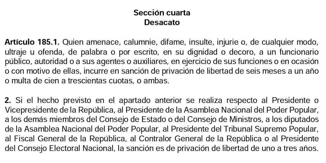 agusantonetti's tweet photo. La dictadura cubana acaba de anunciar que, a partir del mes de abril, todos los ciudadanos que se atrevan a hablar mal públicamente del dictador Díaz Canel recibirán una condena de uno a tres años de prisión. Esto incluye también redes sociales, un tweet puede llevarte a prisión. https://t.co/g7PGgmqri5