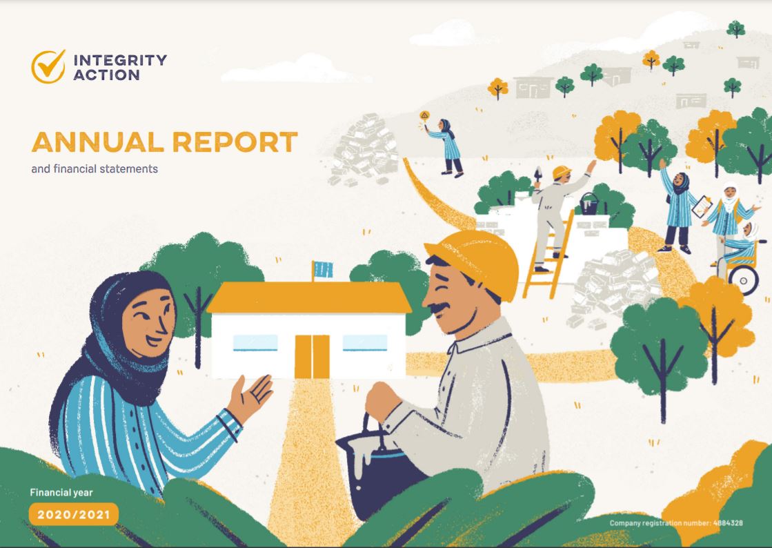 We're proud of our new annual report. This year, we supported 11,000+ citizens to monitor 834 projects &amp; services in 9 countries, &amp; fix 85% of problems identified. 
And thanks to <a href="/studio_elliott/">Studio Elliott</a> &amp; <a href="/magdacastria/">Magda Castría</a> for design &amp; illustrations! #intdev #socacc
integrityaction.org/media/19376/in…