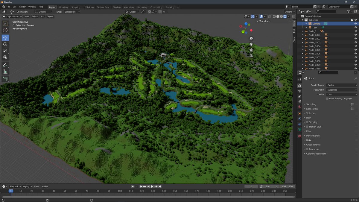 A little over a week working on the 3D model exporter and I've got it to the point where it can export pretty much anything cubical can open, and it runs 100% in the background.

This shows the golf course map model it exported in blender, which was over 3GB in uncompressed data.