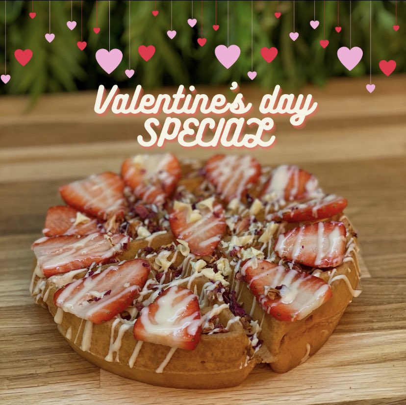 bobaandcouk's tweet photo. Roses are red. Violets are blue. Our limited edition Valentine’s Day Waffle is waiting for you 🥰

Treat yourself or a special someone (👀) to our limited edition Valentine’s Strawberry Waffle. 💘 Available in store only and for a limited time, Friday 11th - Monday 14th https://t.co/PsI06vdUYM