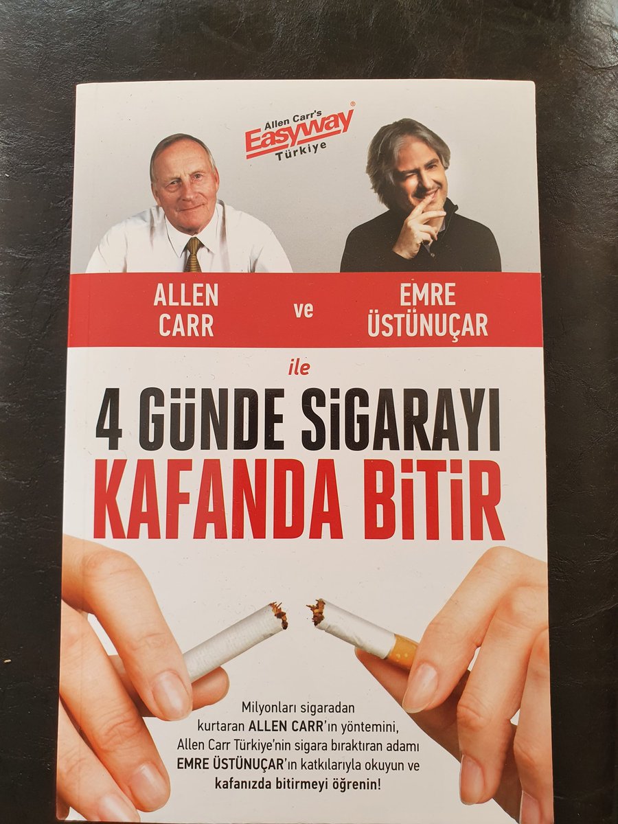 Bir kitap okuyarak sigaradan kurtulabilirsiniz 🙂
#sigara 
#SigarayıBırakmaGünü