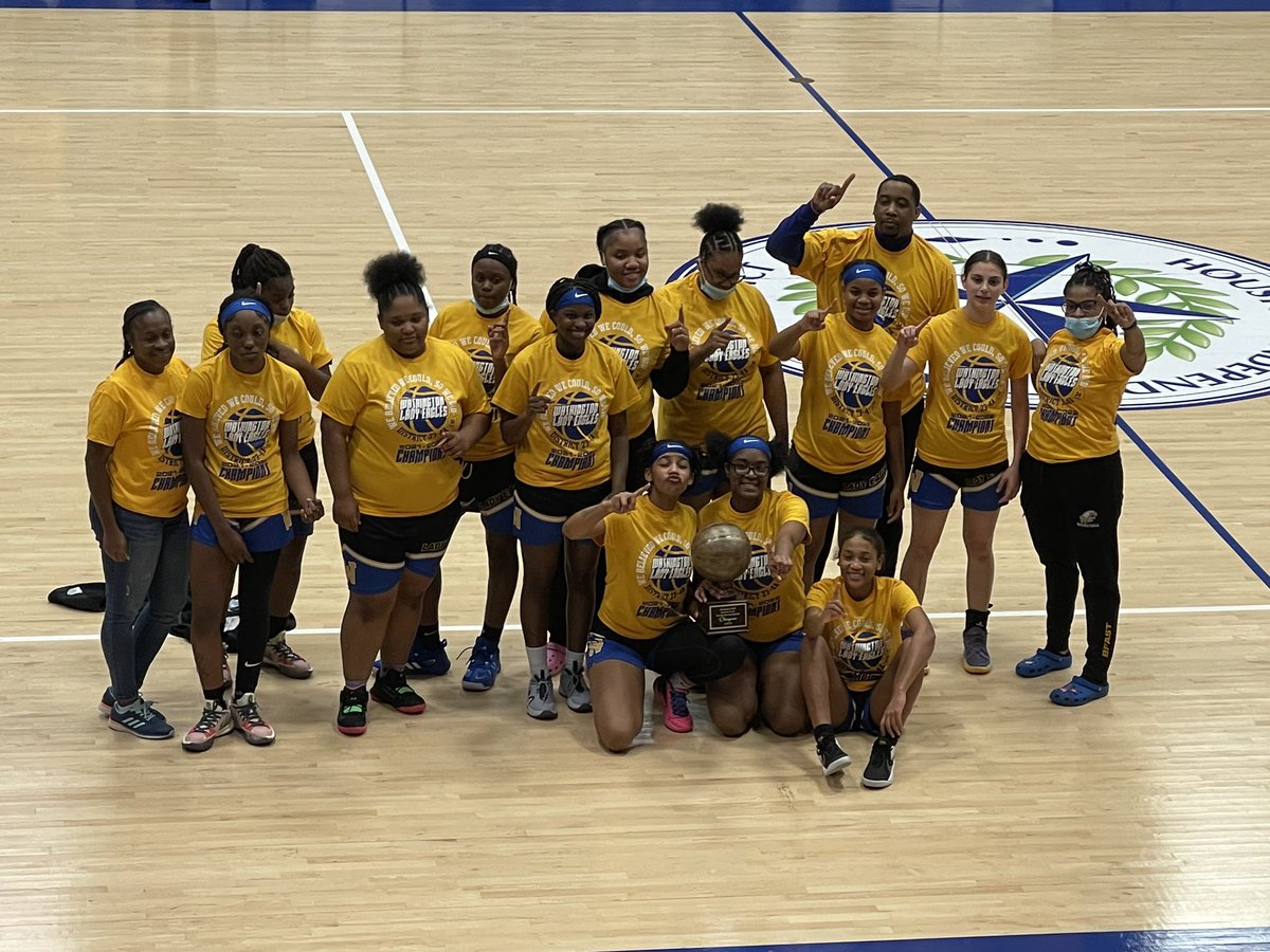 BTW_GBB's tweet photo. AND THEN IT HAPPENED!!! Welcome the new 23-4A district champs 21’-22’. THE BTW LADY EAGLES FROM HOUSTON, TX. #statefocused https://t.co/s90ikEtvIp