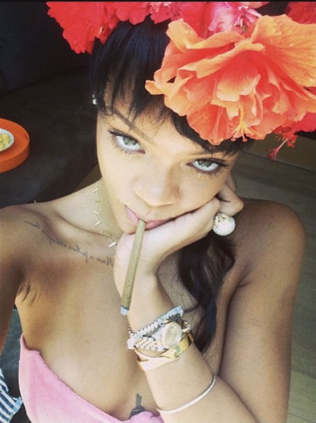 mz_thugr's tweet photo. rih + weed https://t.co/Cu8xOqptmo