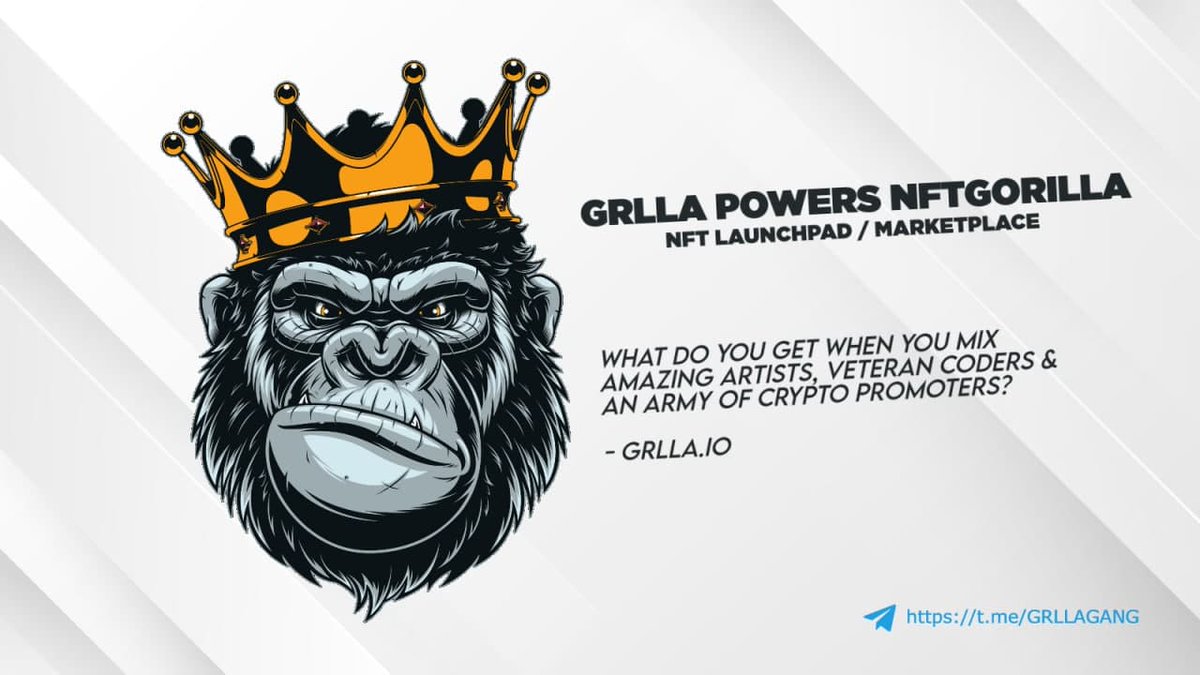 grllatoken's tweet photo. #grlla token is a #binance smart chain token that allows you to buy rare #nfts and #metaverse items - skins for games, hats, clothings, weapons - virtual #collectibles and digital items using #blockchain technology. https://t.co/qLajy7PMDU