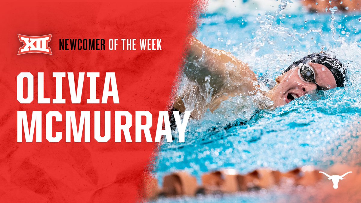 Big12Conference's tweet photo. 🏊‍♀️ #Big12SD 𝙎𝙬𝙞𝙢𝙢𝙚𝙧𝙨/𝘿𝙞𝙫𝙚𝙧𝙨 𝙤𝙛 𝙩𝙝𝙚 𝙒𝙚𝙚𝙠

Swimmer ➡️ Olivia Bray, @TexasWSD 
Diver ➡️ Michelle Schlossmacher Smith, @CycloneSD 
Newcomer ➡️ Olivia McMurray, @TexasWSD 

📰 https://t.co/ak2kzrlf8I https://t.co/Zwy0xwvVjA