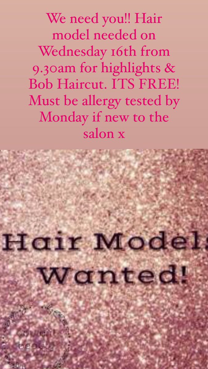 Model needed! Highlights and Bob Haircut! It’s free. With fully qualified hairdresser x