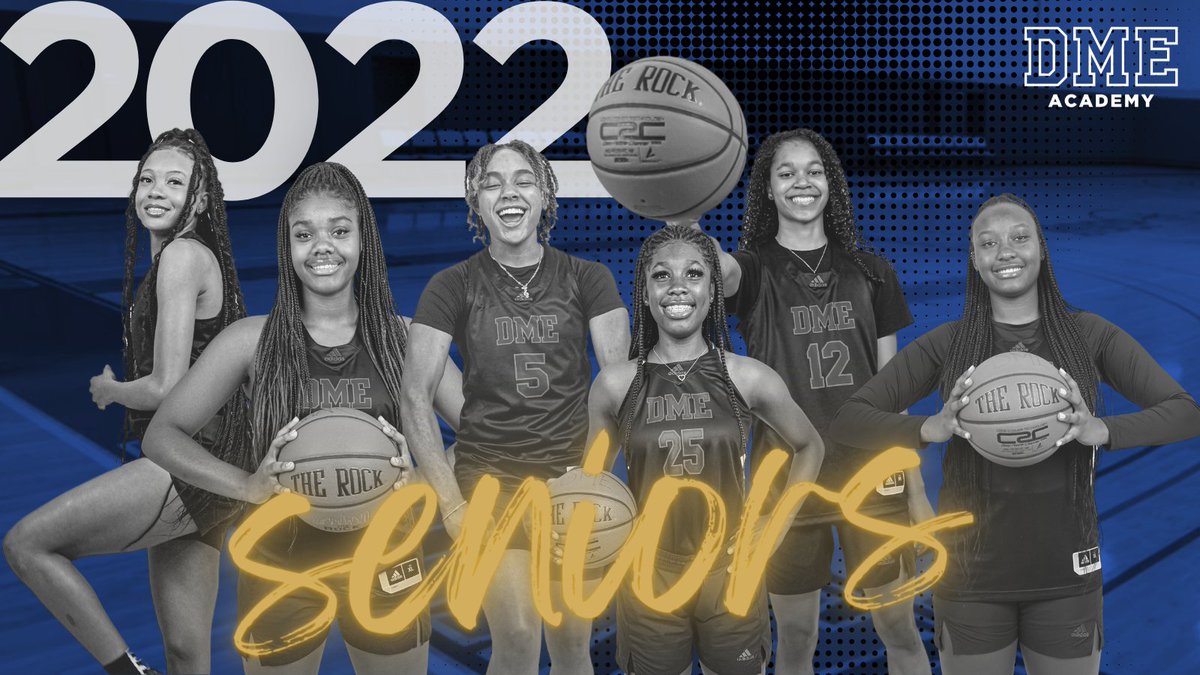 Join us in celebrating our 2022 girls' basketball SENIORS!
We are proud of all your accomplishments on and off the court and wish you success wherever life takes you next. You will always be a part of the DME family!