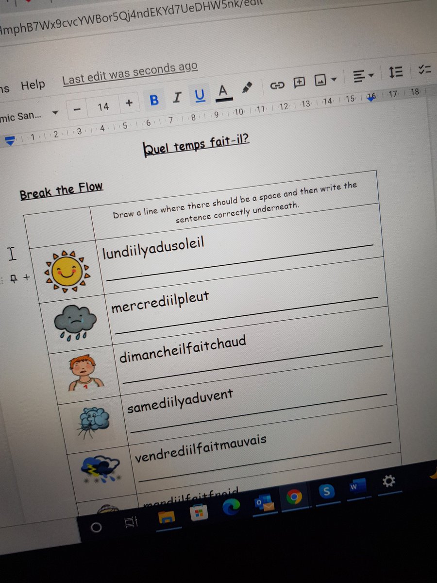 MissW_langs's tweet photo. Break the flow activity ready for my p3s tomorrow! Thanks @simograv for the inspiration to try more epi style activities with my younger primary classes! #epi #pepi #breaktheflow https://t.co/XlVK4GzWuh